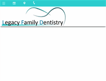 Tablet Screenshot of legacyfamilydentistry.com